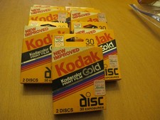 7pk. of 2 Vintage Kodak Kodacolor Gold Disc Films 30 Exposures Each Ex. 1993/4