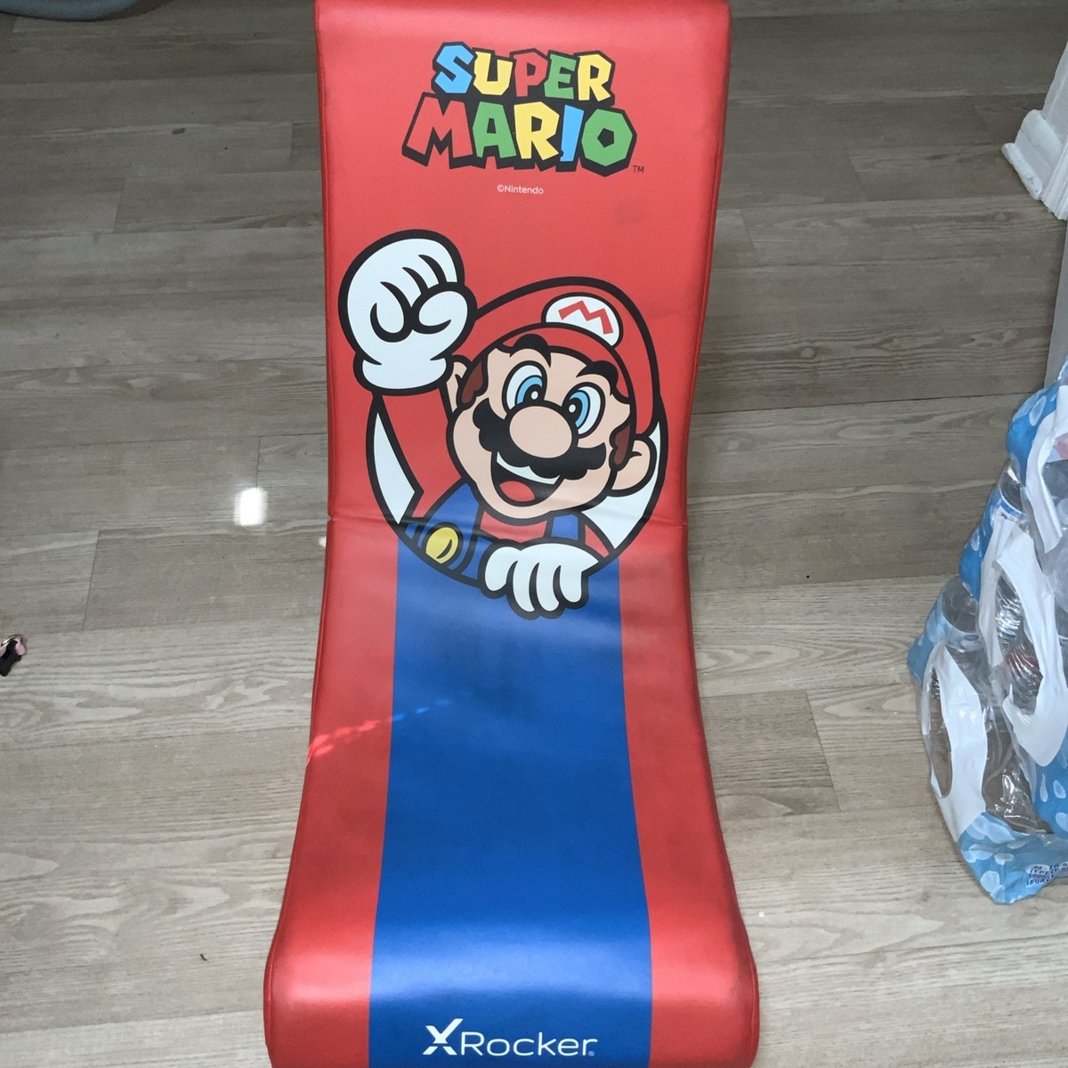 X Rocker Super Mario Floor Rocker Kids Gaming Chair Mario Edition