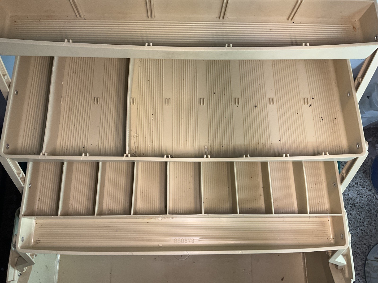 Vintage PLANO 8733 3 Tray-Side Locking-Tackle Box 17”x10”x9” - NICE!