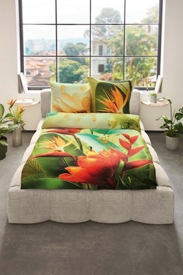Kaeppel Bettwäsche Birds of Paradise Mako Satin  1 x 135x200 / 155x220 cm (656)