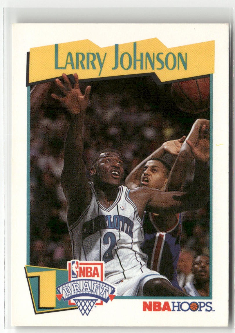 1991-92 HOOPS MCDONALD'S #47 LARRY JOHNSON CHARLOTTE HORNETS