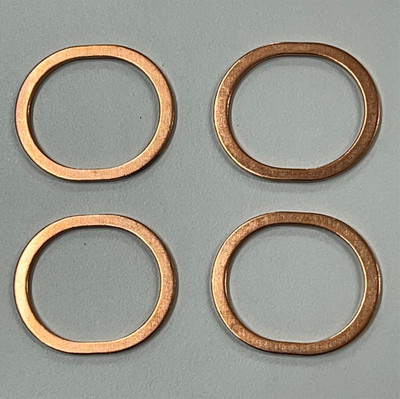 (4) Copper Exhaust Manifold Gasket for VW T-2 74-79 1800-2000cc - 039 256 251