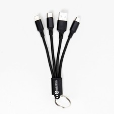 Nocqua 4-in-1 Multi Charging Cable   Fast Cables for Multiple Black