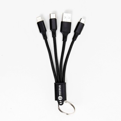 Nocqua 4-in-1 Multi Charging Cable   Fast Cables for Multiple Black 