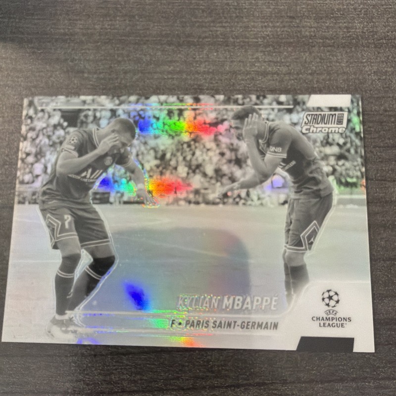 2021-22 Topps Stadium Club Chrome Uefa Champions League - Kylian Mbappe #75...