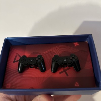 PlayStation PS3 Controller Manschettenknöpfe Schwarz