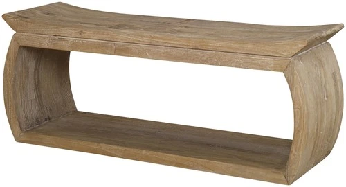 Uttermost 25204 Connor 42"W Wood Framed Bench - Natural - Picture 1 of 5