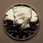 1969 *S* PROOF 40% SILVER KENNEDY HALF DOLLAR **** FREE SHIPPING! C0362