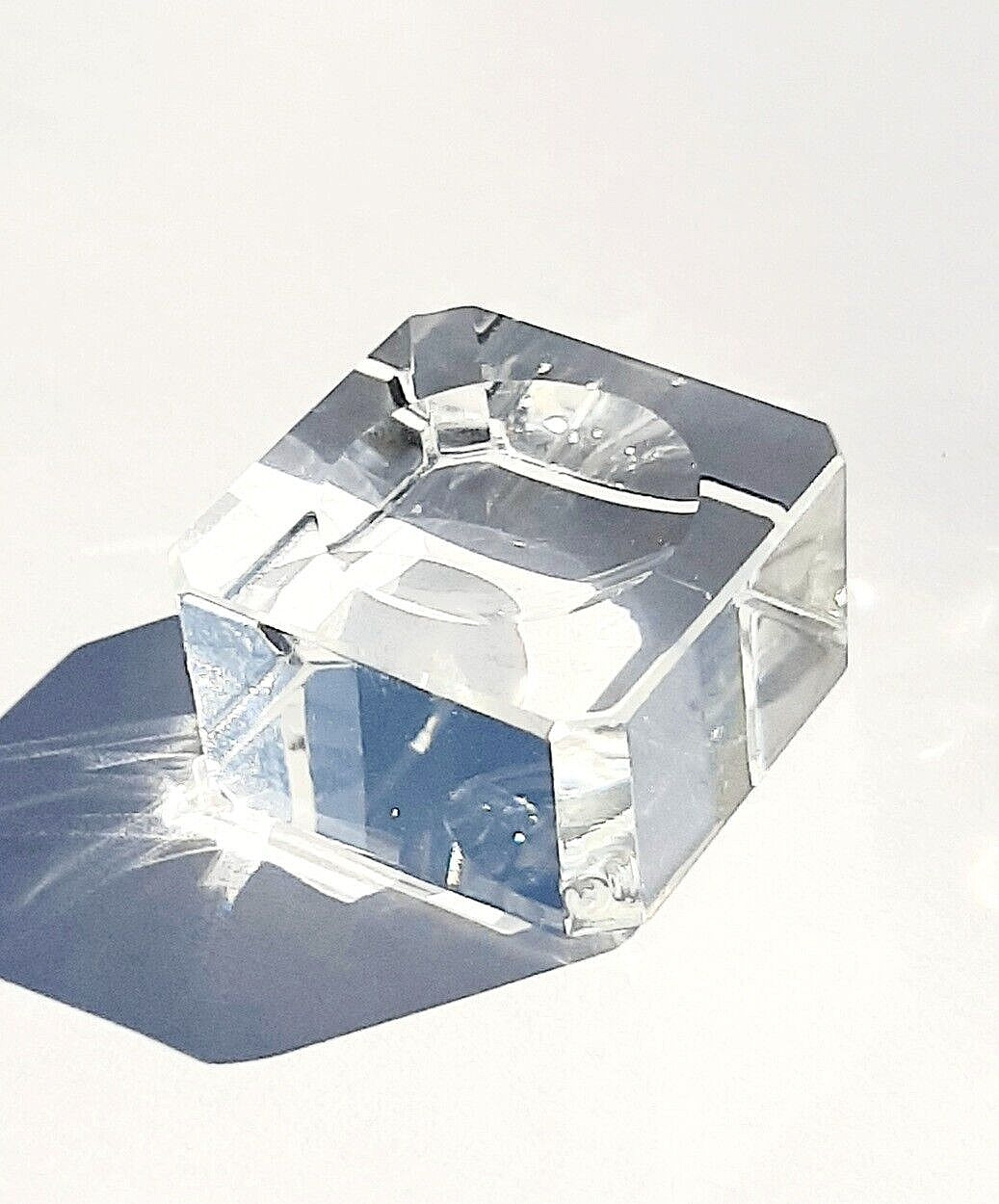 USA Seller -  Clear Crystal Display Stand Base For Crystal Ball 100mm-110mm