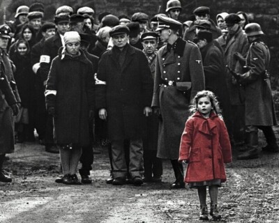 Schindler's List Iconic image of Girl In The Red Coat 24x30 inch poster