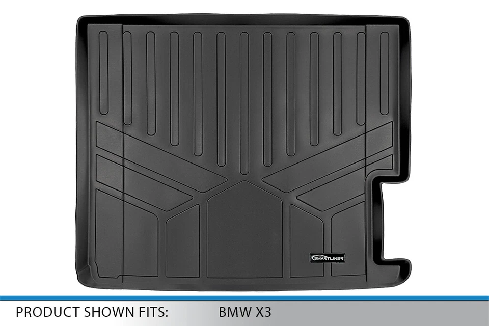 SMARTLINER Custom Fit Cargo Trunk Liner Mat OEM TPE All Weather 2011-2017 BMW X3 Foto 3 de 4