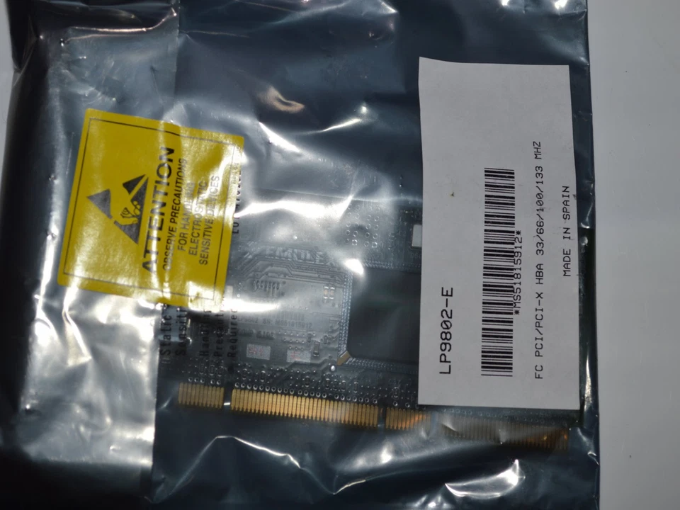 ✨️✔️⚙️ NOS - EMULEX LIGHTPULSE LP9802-E FIBER CHANNEL 2Gb HBA PCI-X - UK SELLER - Image 4 of 4