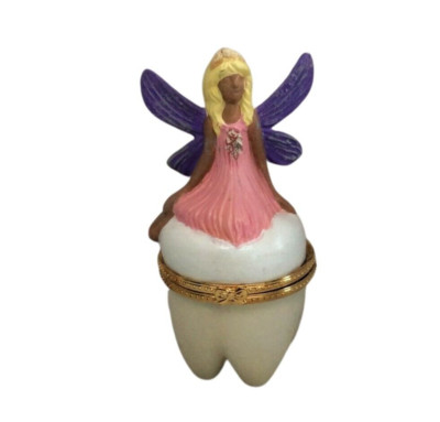 Tooth Fairy Tooth Holder Trinket Box Pink Fairy Pixy Tooth Holder Keepsake
