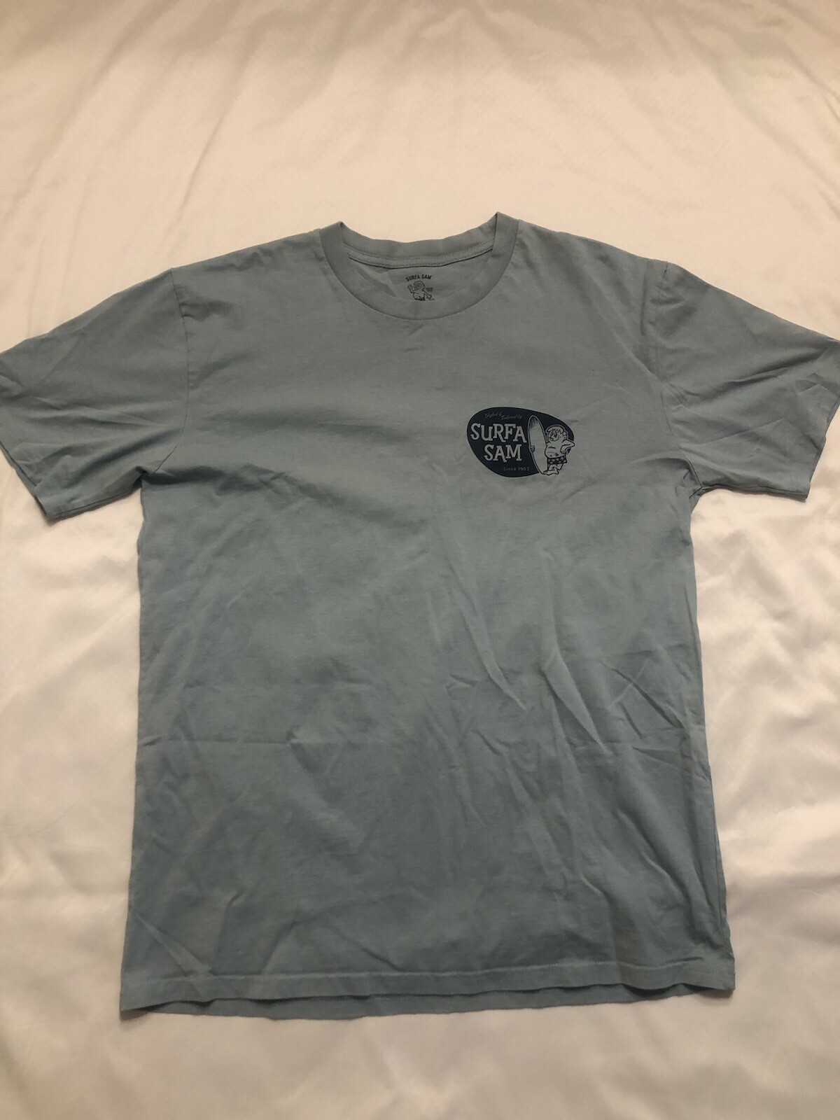 Surfa Sam Mens Large Beach Surfer Tee Vintage 1963 Design