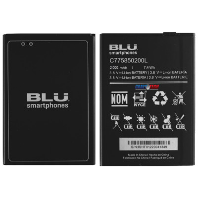 BLU Studio X5 S0610WW Original OEM BLU Battery Bateria C775850200L 2000mAh