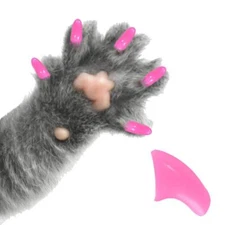 BUBBLEGUM PINK ~ 60 PIECE Soft Nail Caps for Cat Claws ~ PRETTY CLAWS ~ Paws