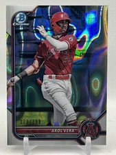 2022 Bowman Chrome Arol Vera Lava Refractor 273/399 Angels🔥⚾️💫