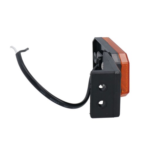 12V/24V AMBER SMALL 1 ROUND LED BUTTON SIDE MARKER LAMP/LIGHT UNIVERSAL TRUCK e