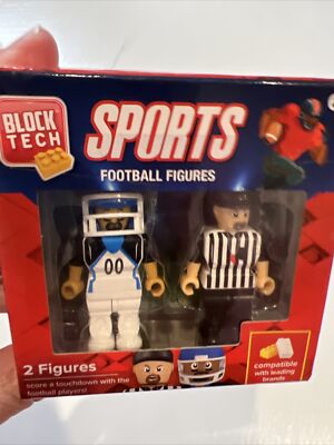 Block Tech Figures Set of 2 Figures NEW Football Player Referee | eBay