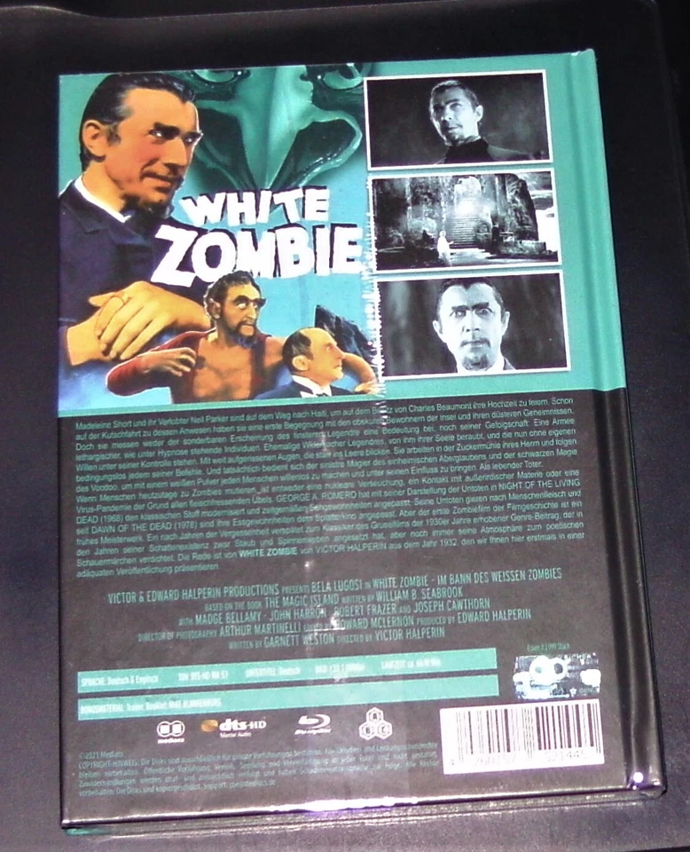 WHITE ZOMBIE LIMITIERTES NUMMERIERTES MEDIABOOK COVER A BLU RAY + DVD NEU & OVP - Bild 2 von 4