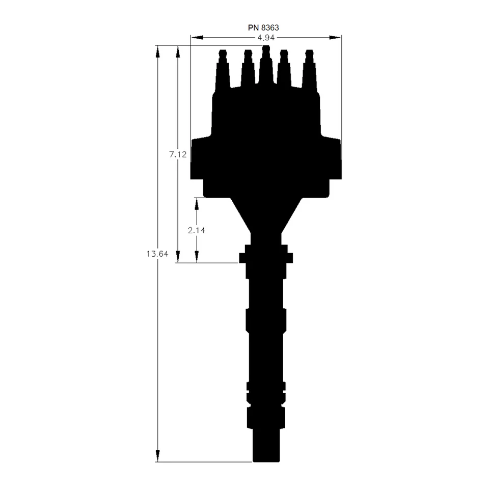 MSD 磁性拾音器 Pro-Billet 分销商带真空高级红色适用于凯迪拉克 V8 — 第 2/4 张图片