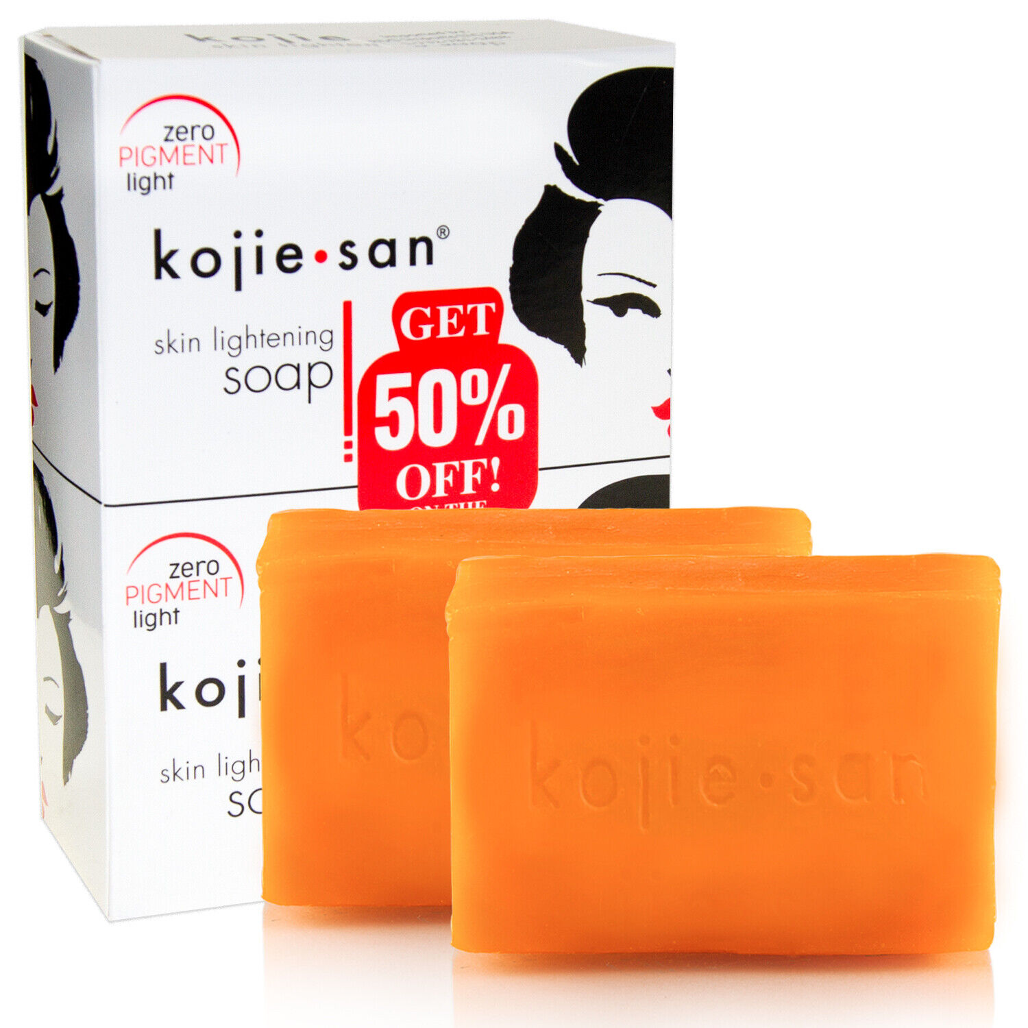 Original Kojie San Skin Lightening Soap - 2 Bars, 135g Each