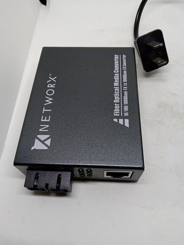 Networx Gigabit Fiber Media Converter - 1000Base-LX, SC Singlemode, 20km, 1310nm - Picture 2 of 10