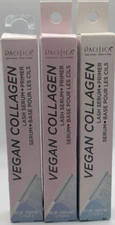 3PK Pacifica Vegan Collagen Lash Serum Primer ~ 0.24 OZ EACH ~ FAST SHIP ~ READ
