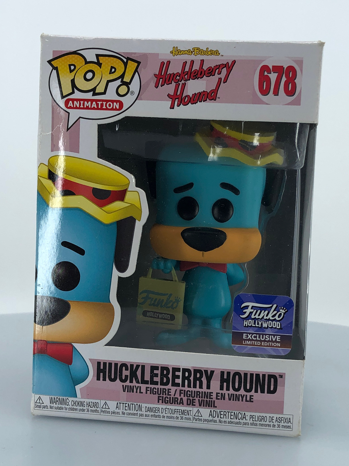 Sale Funko Pop! Animation Hanna Barbera Huckleberry Hound #678 Vinyl Figure Damaged