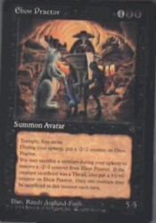 Ebon Praetor - Fallen Empires #37 (Rare)