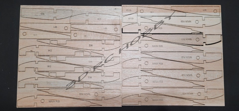 WWI RAF SE5a Biplane 60" WS RC Airplane Kit Laser Cut Balsa & Ply Short ...