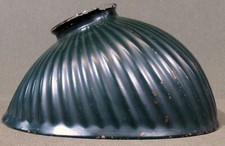 Vintage Pittsburgh Reflector Illuminating Co. Mercury Glass X Ray Shade Green