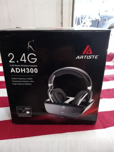 Artlste ADH300 Black 2.4 G Stereo Large Battery Base Wireless Headset - Picture 1 of 6
