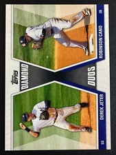 Derek Jeter Robinson Cano 2011 Topps Diamond Duos Insert Card Yankees #DD-JC