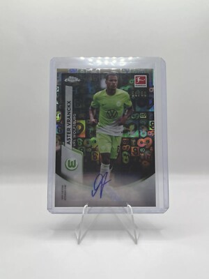 2023-24 Topps Chrome Bundesliga Aster Vranckx 60 Year Foil Auto /60