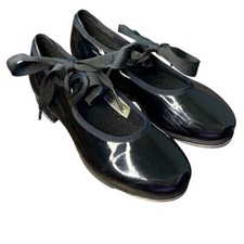 Bloch children's black patent tap shoe. Size 11