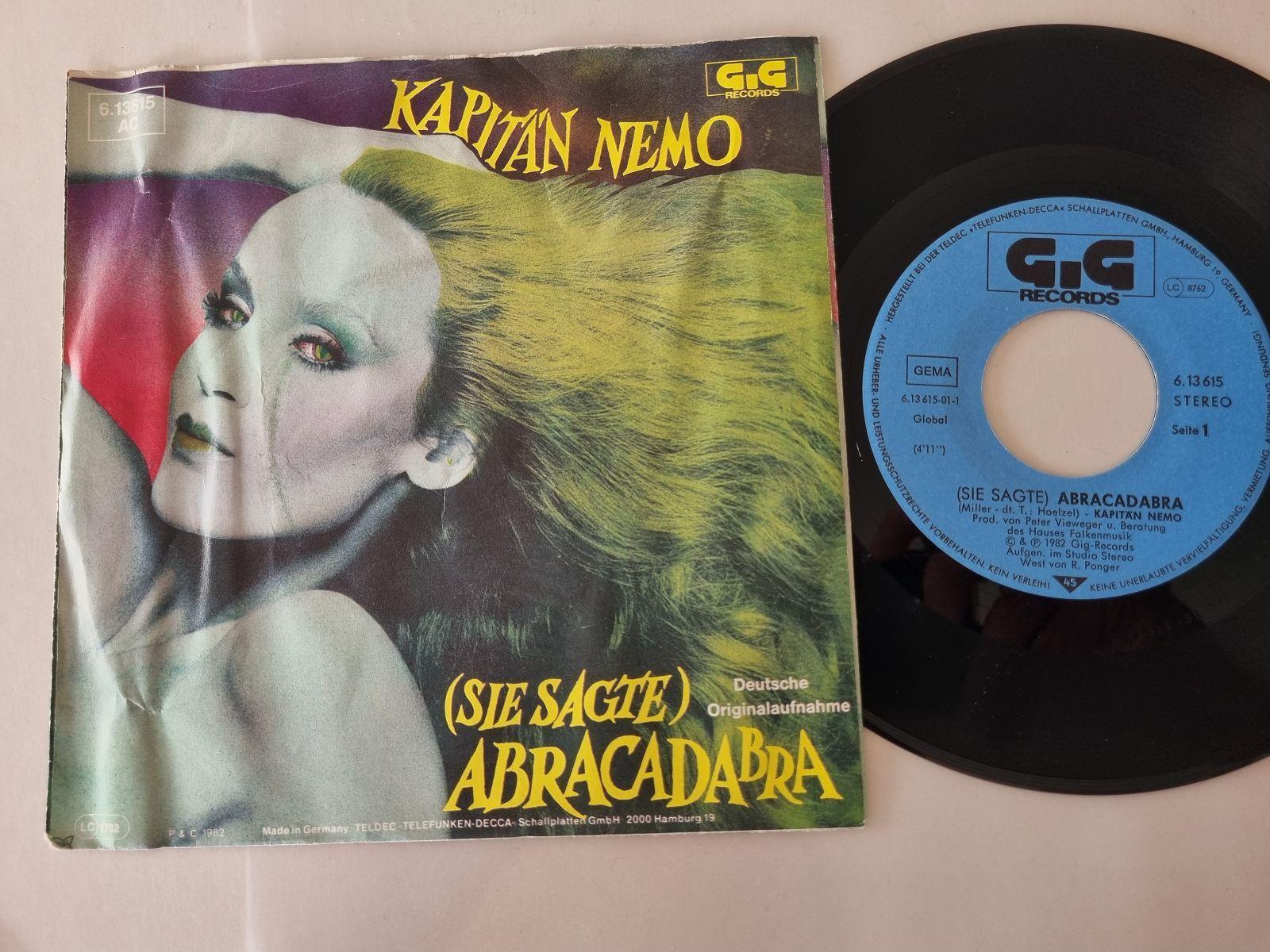 7"" Single Kapitän Nemo - (Sie sagte) Abracadabra Vinyl Germany/ CV Steve Miller