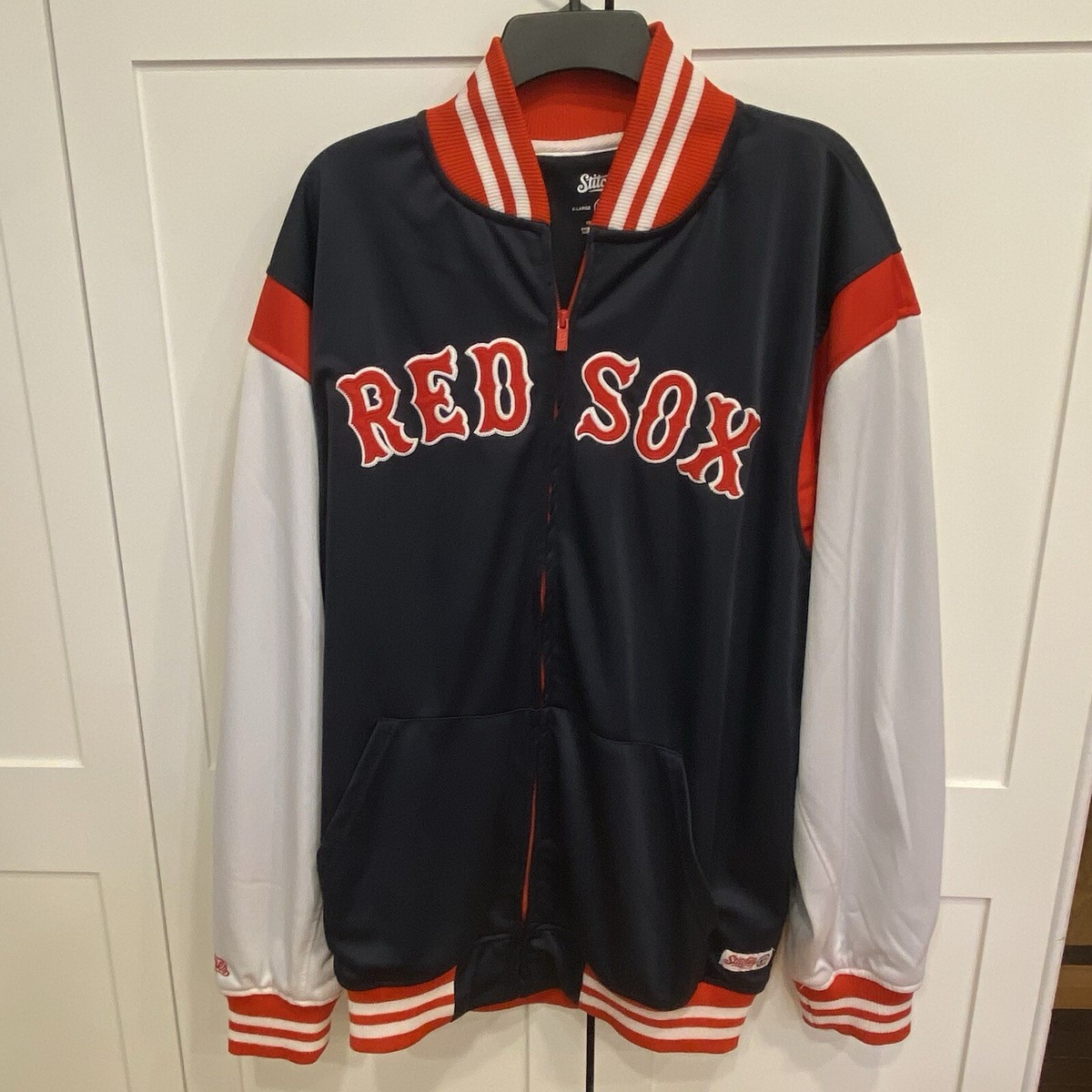 ジャケット・アウター 186 Boston Red Sox MLB Baseball Stitches OVO x New Era MLB Boston Red Sox Varsity Jacket Navy Men's