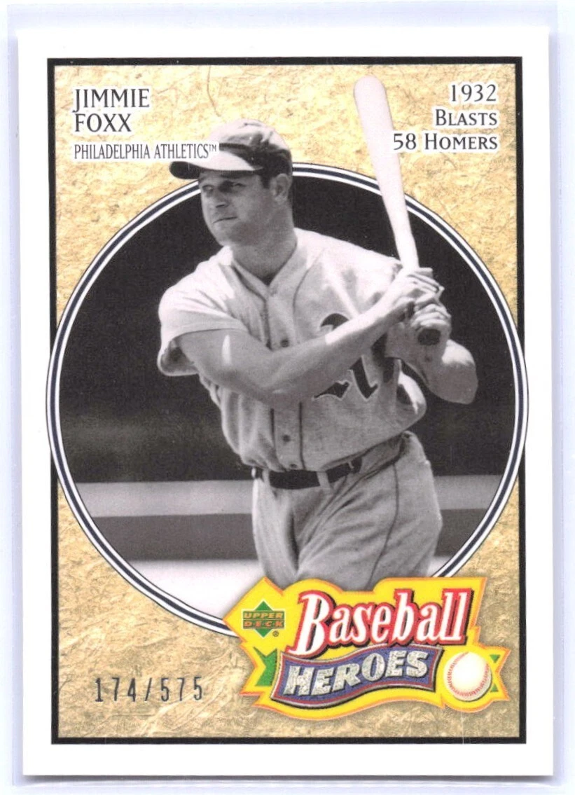 2005 Upper Deck Baseball Heroes - Jimmie Foxx #131 for sale | eBay