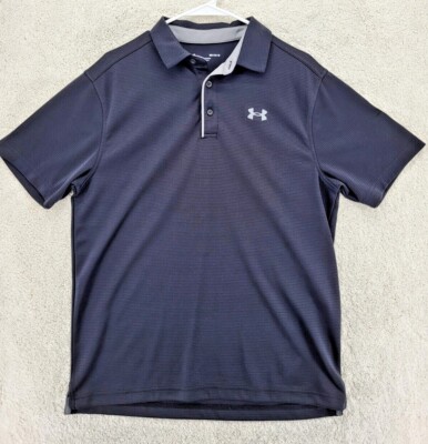 Nike Polo, short sleeve, collared, black/gray loose fit Men's MD/M/M