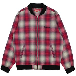 supreme shadow plaid bomber