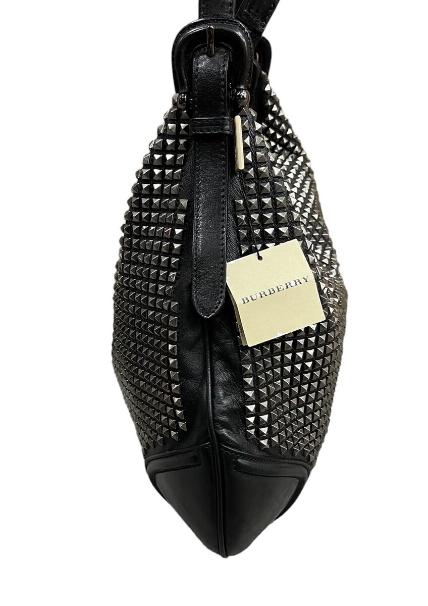 Burberry Black Prorsum Hoxton Studded Leather Shoulder Bag Burberry Black Prorsum Hoxton Studded Leather Shoulder Bag