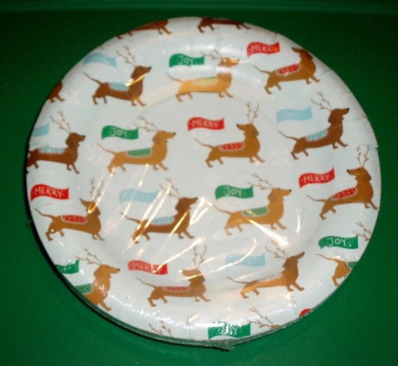Dachshund paper plates cheap