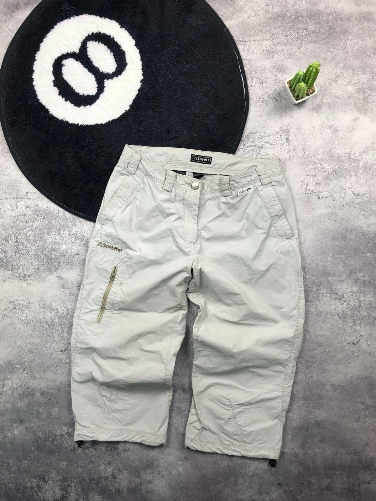 SCHŌFFEL 100% Nylon Hype Outdoor Breaches Streetwear Casual Gorpcore Grey Rare