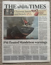 The Times 12th March 2026 12/3/26 Thai Ship Hit By Missile In Strait Of Hormuz