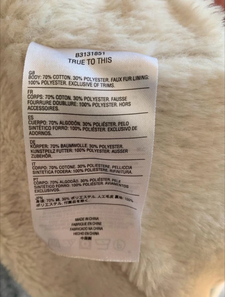 Volcom Sweatjacke Hoodie Teddy Futter gefüttert Größe L - Bild 2 von 4