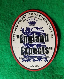 newby wyke brewery pumpclip england football team theme pumpclips