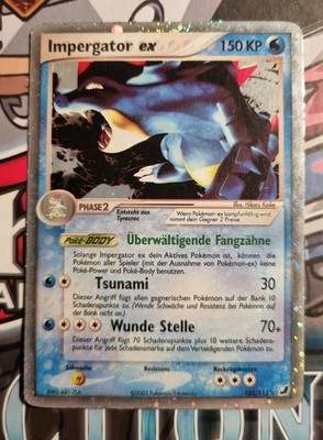 Pokemon TCG ''Impergator EX'' 103/115 Ultra Rare Unseen Forces Holo Rare Played