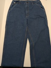 Carhartt Jeans 34x34 Blue Flame Resistant 2HRC Relaxed Fit USA Made