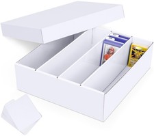 Leyzan Trading Card Storage Box, 3200 Count Cardboard Box with 1 PACK